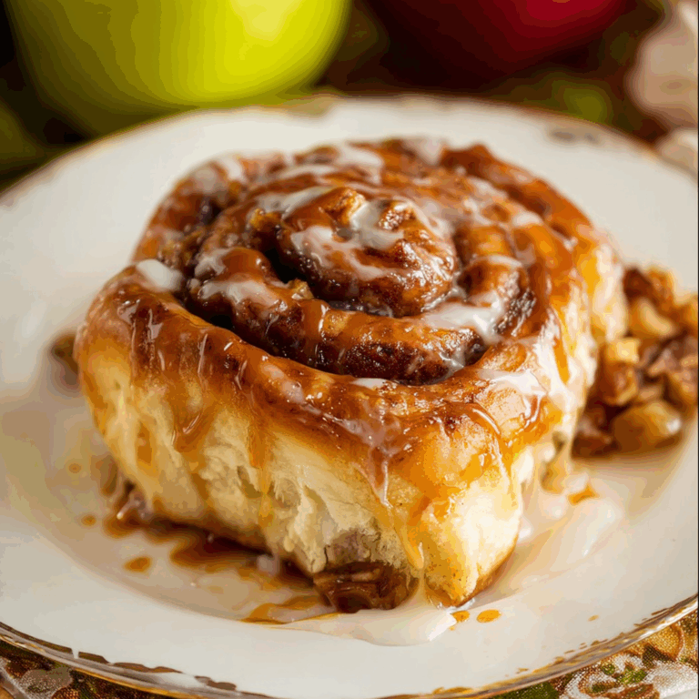 Caramel Apple Cinnamon Rolls