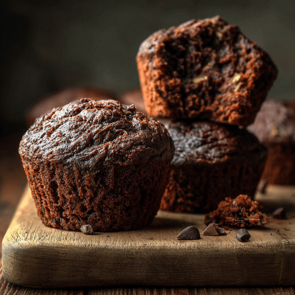 Chocolate Zucchini Muffins