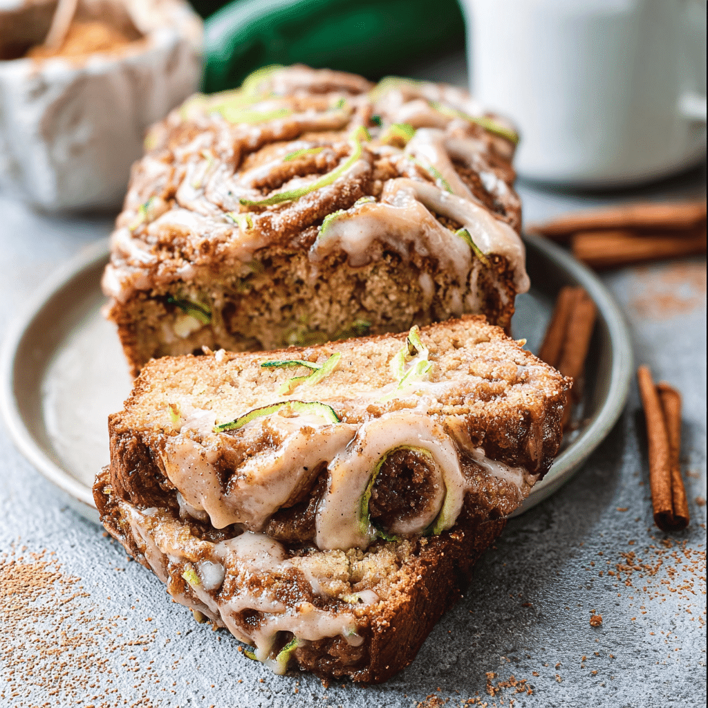 Cinnamon Roll Zucchini Bread