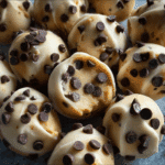 Frozen Greek Yogurt Peanut Butter Bites with Chocolate Chips
