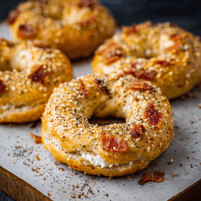 Keto Bacon Bagels