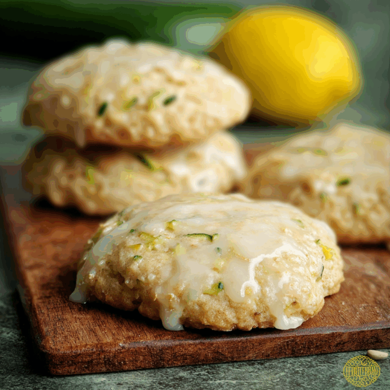 Lemon Glazed Zucchini Cookies with Oats and Citrus