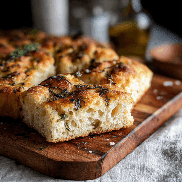 No Knead Focaccia Bread