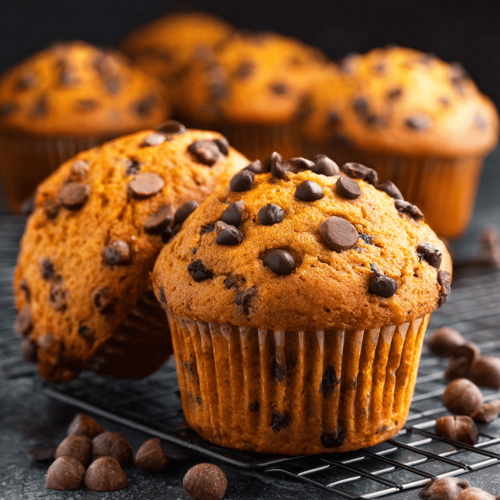 Pumpkin Chocolate Chip Muffins