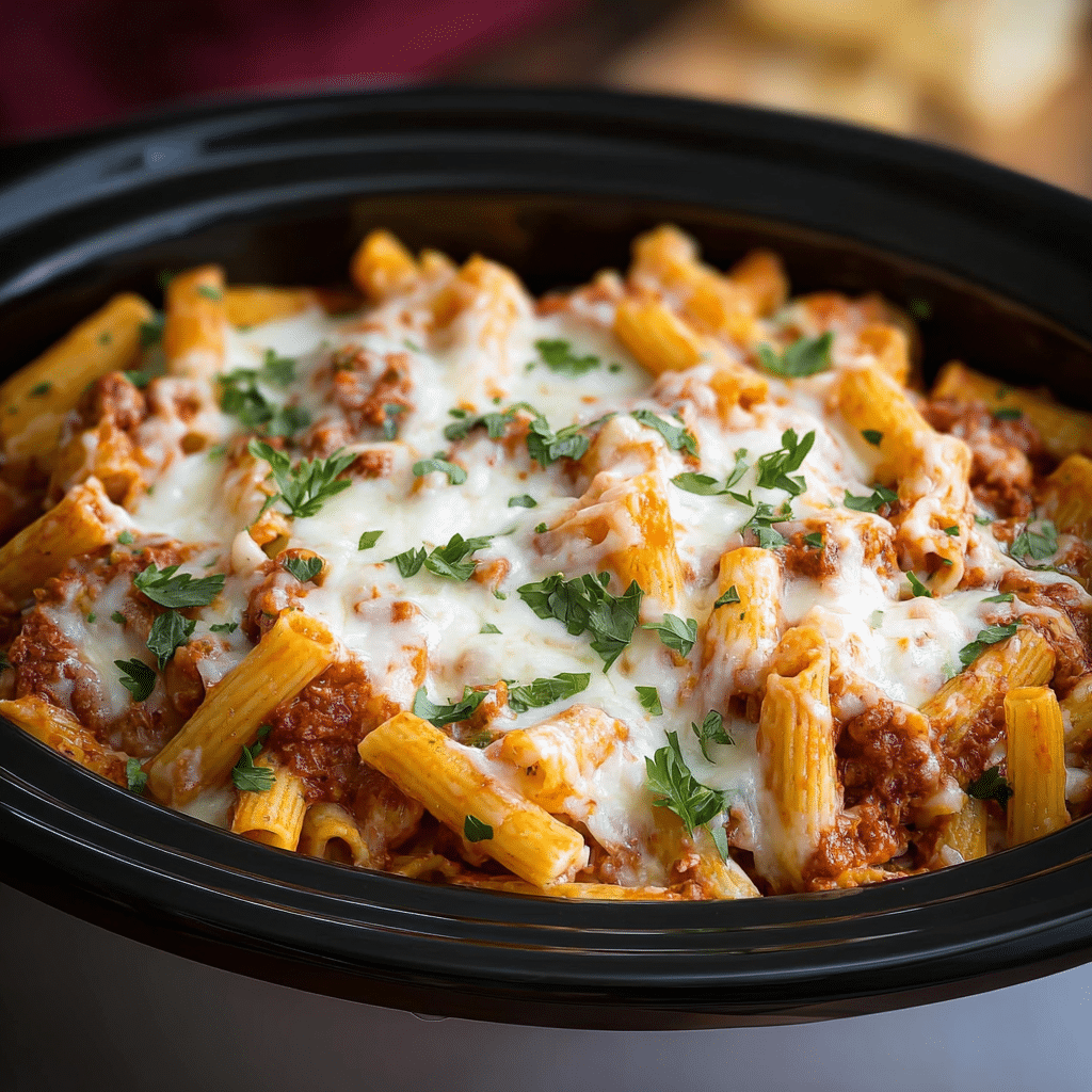 Slow Cooker Baked Ziti