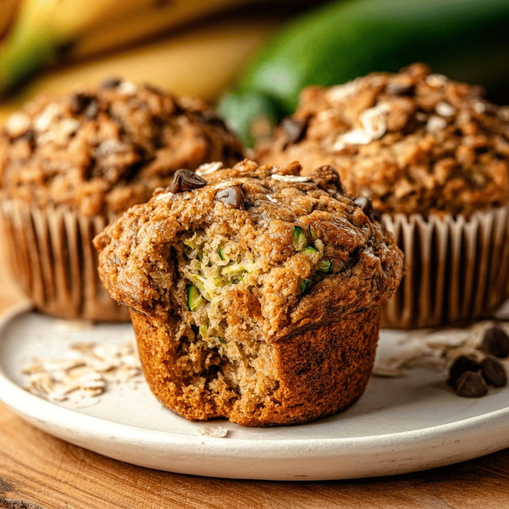 Zucchini Banana Bread Muffins