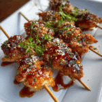 Air Fryer Bang Bang Chicken Skewers