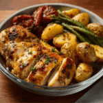 Balanced Plate of Roasted Chicken with Wholesome Sides