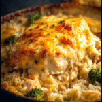Cheesy Baked Chicken with Rice