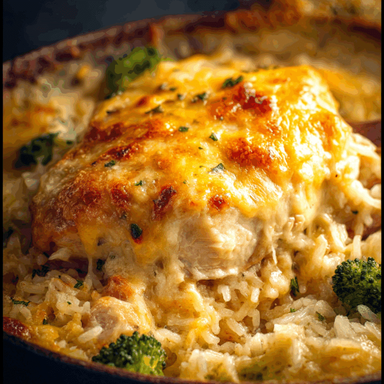 Cheesy Baked Chicken with Rice