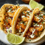 Chicken Ranch Tacos with Shrimp