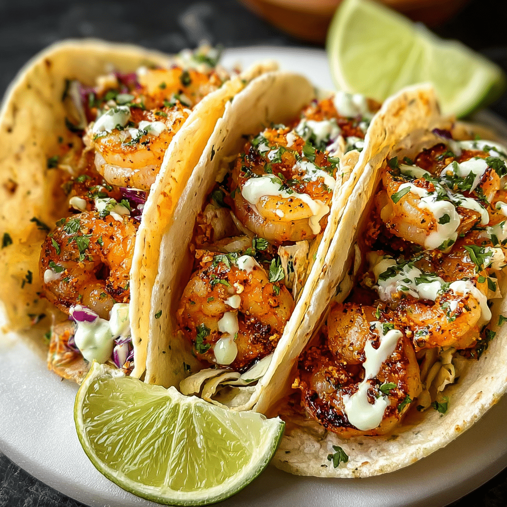 Chicken Ranch Tacos with Shrimp