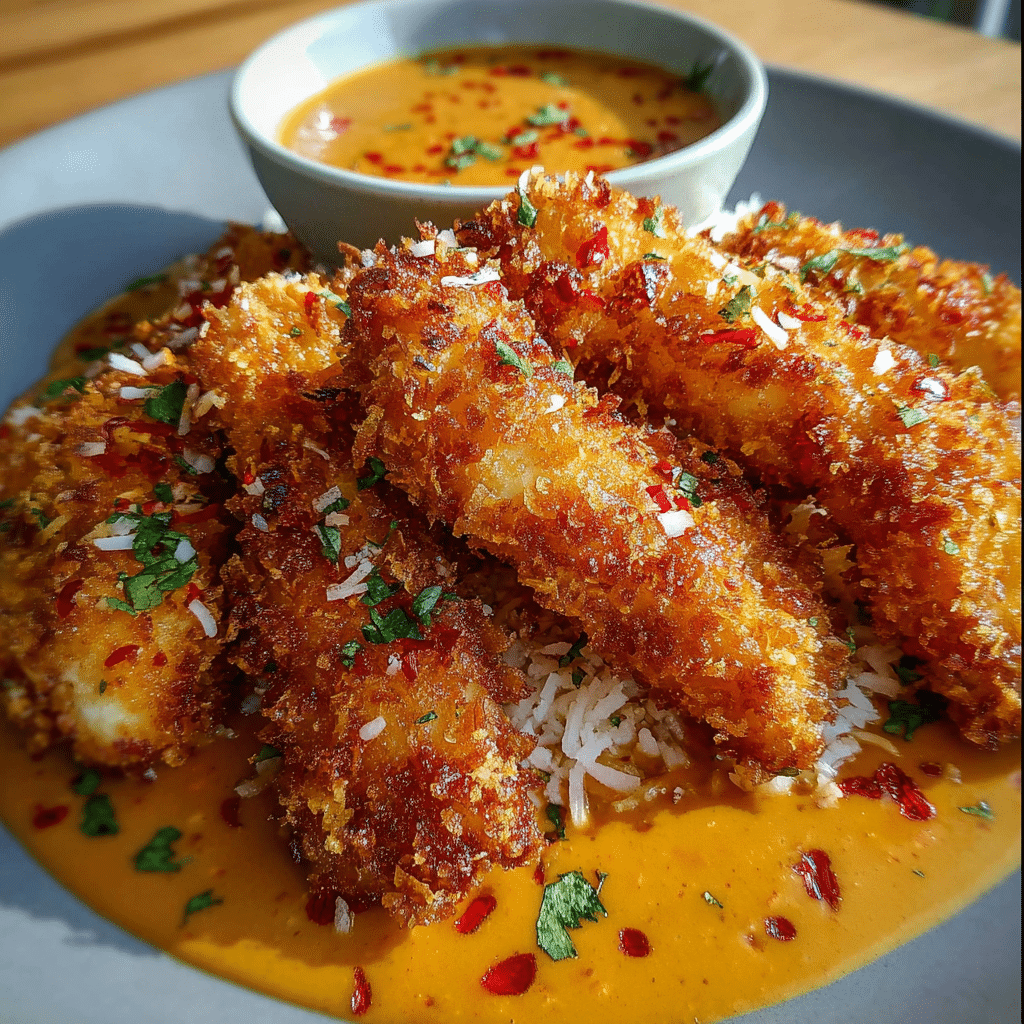 Coconut Chicken with Zesty Bang Bang Sauce