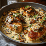 Creamy Chicken with Mushrooms & Dijon Sauce