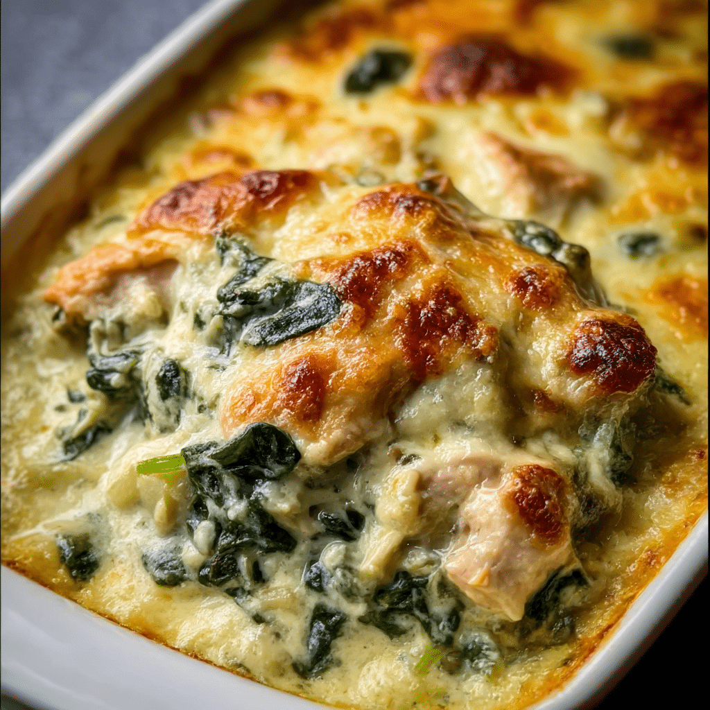 Creamy Spinach Chicken Casserole