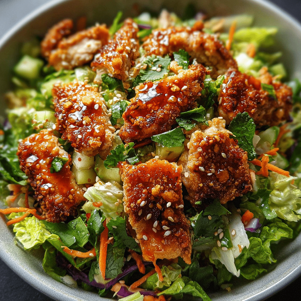 Crispy Asian Chicken Salad