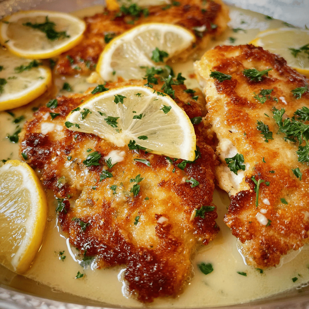 Crispy & Lemony Chicken Francese