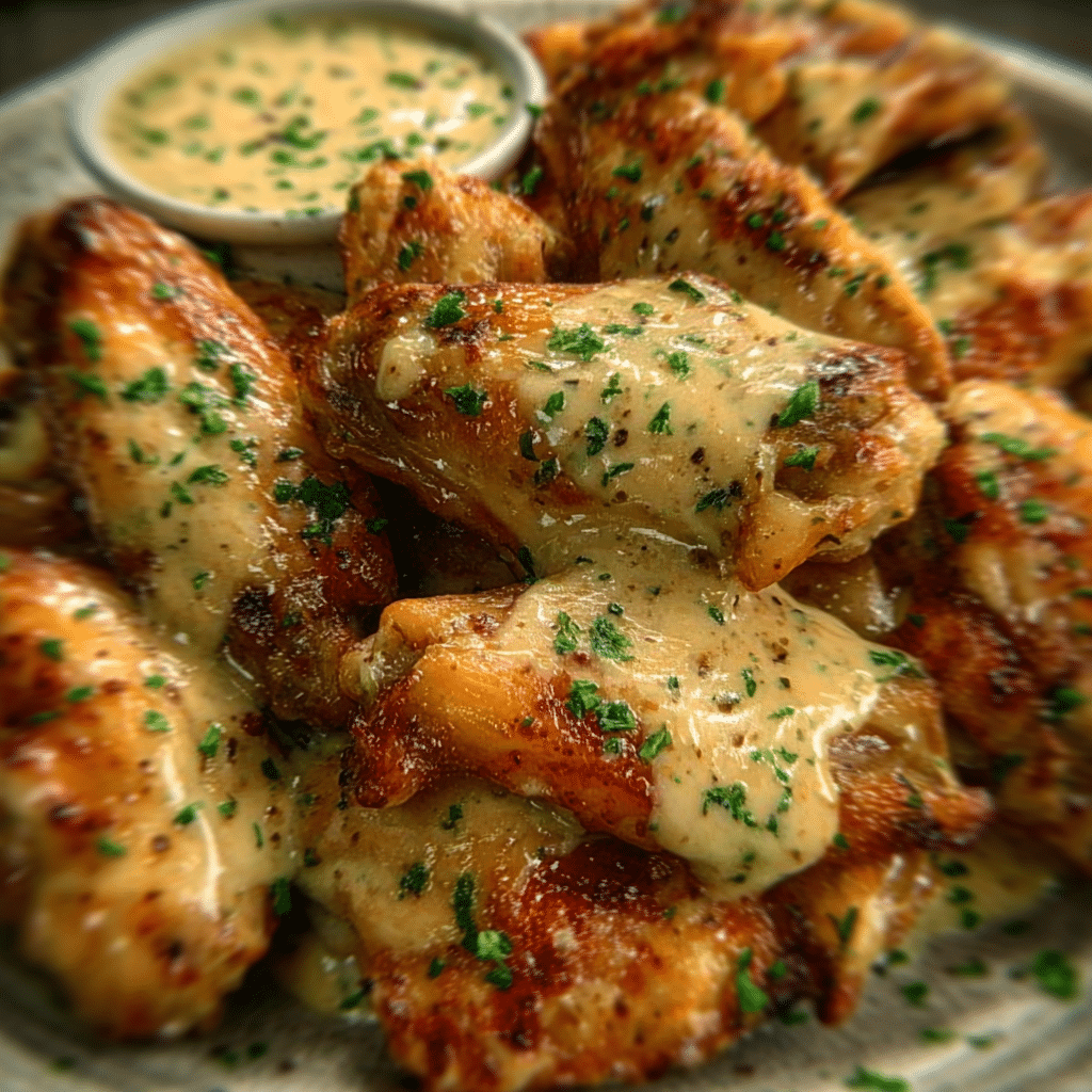 Decadent Alfredo-Style Chicken Wings