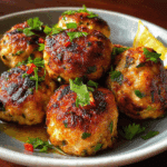 Easy Thai Baked Chicken Meatballs
