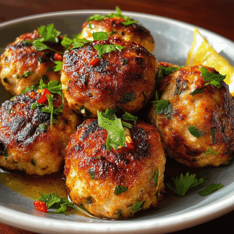Easy Thai Baked Chicken Meatballs