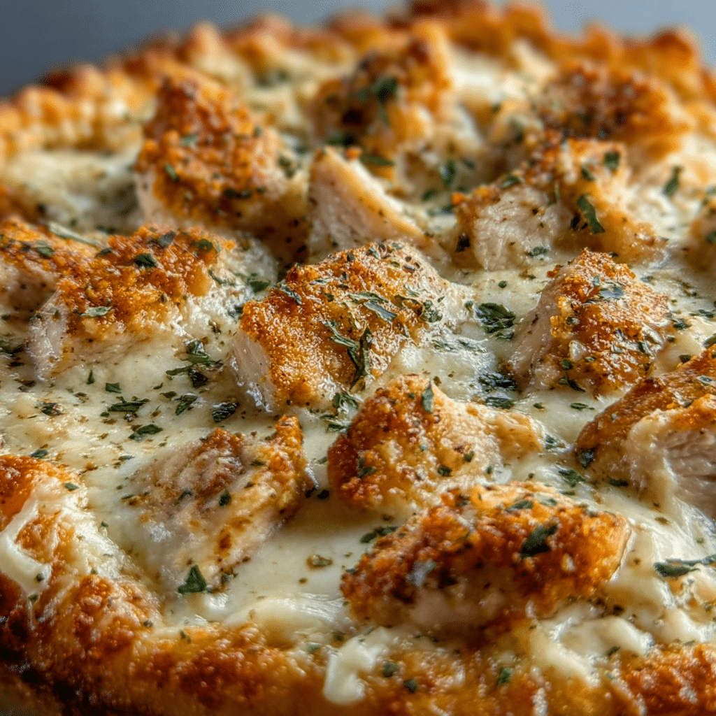 Garlic Parmesan Chicken Pizza Bowl