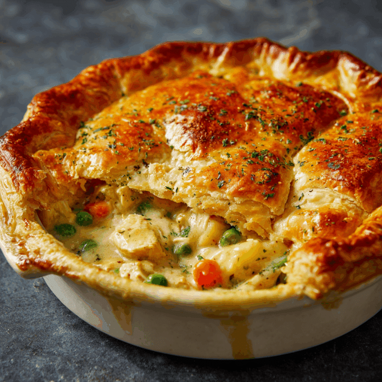 Golden Chicken Pot Pie with Buttery Crust