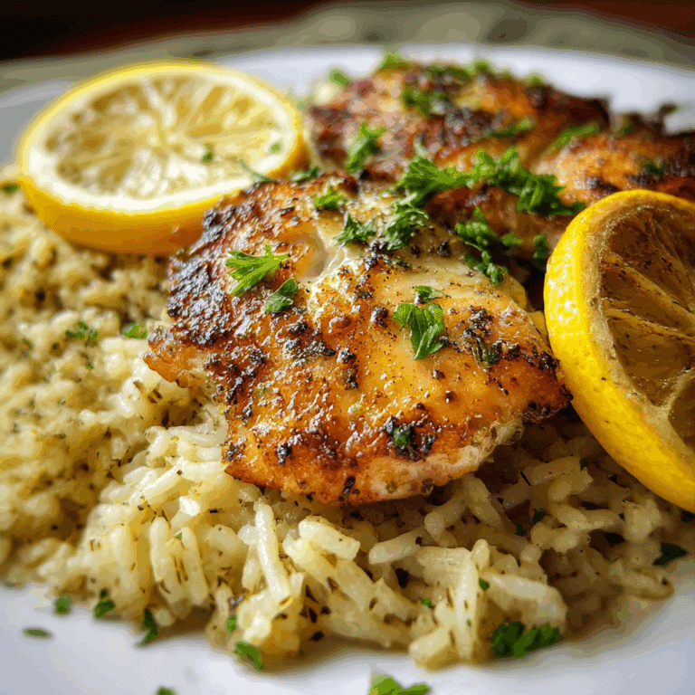 Greek Chicken and Lemon Rice