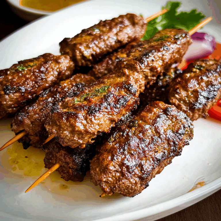 Juicy Oven Baked Beef Kababs