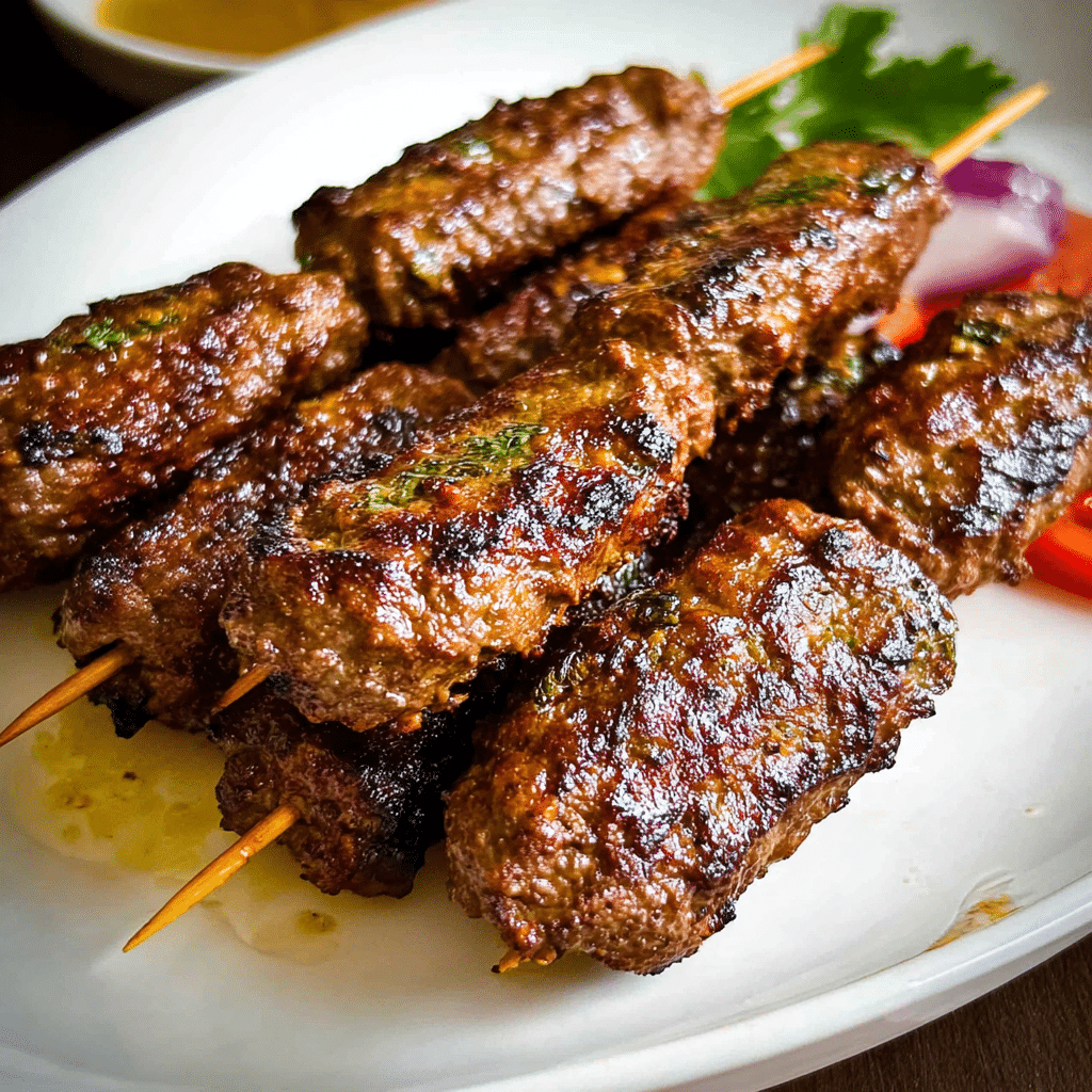 Juicy Oven Baked Beef Kababs