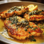 Tender Chicken Piccata with Lemony Garlic Butter Sauce