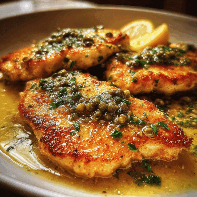 Tender Chicken Piccata with Lemony Garlic Butter Sauce